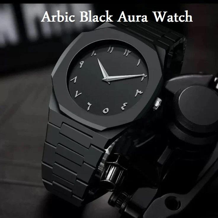 Black Arabic Dial AURA Watch