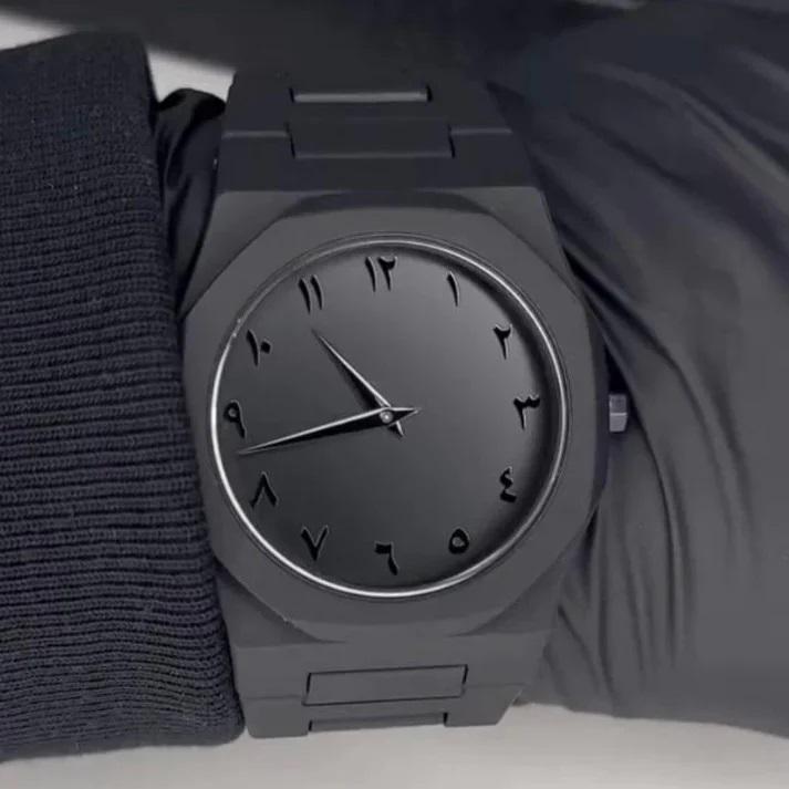 Black Arabic Dial AURA Watch