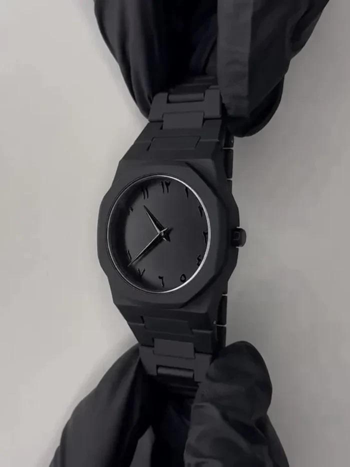Black Arabic Dial AURA Watch