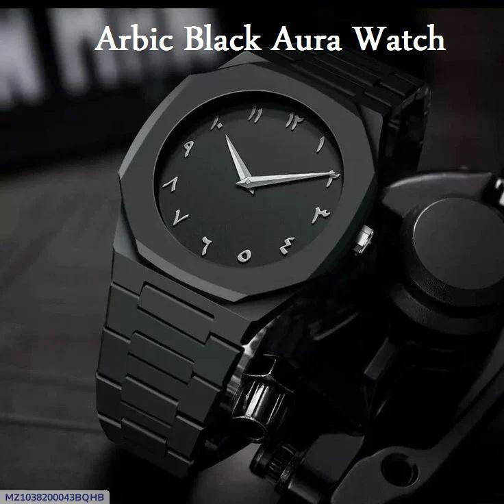 Black Arabic Dial AURA Watch