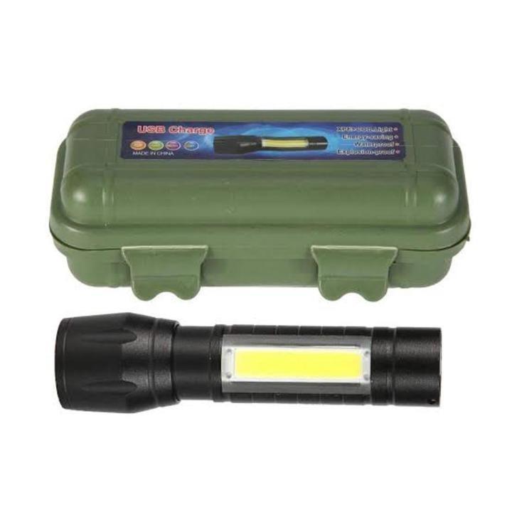 COB Flashlight With Green Box