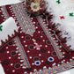 3 Pcs Women's Unstitched Cotton Embroidered Suit