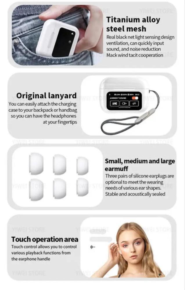 Air pod with display and Touch Screen