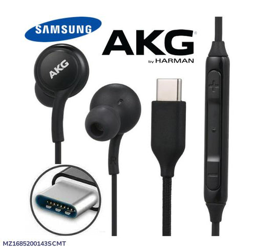 Samsung AKG USB-C Earphones for Galaxy Note 10/10+/S10/S20 Ultra, Type-C, Mic, Braided, Hi-Fi Audio