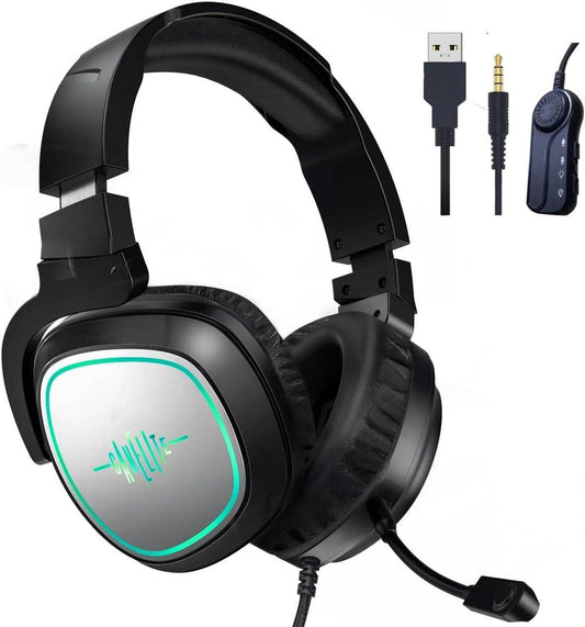GAMELITE G1P Gaming Headset | Bass Surround Sound | Noise Cancelling Mic | 3.5mm Wired